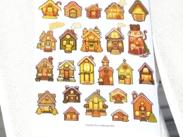 Cozy Cookie Cottages Sticker Sheet - Image 3